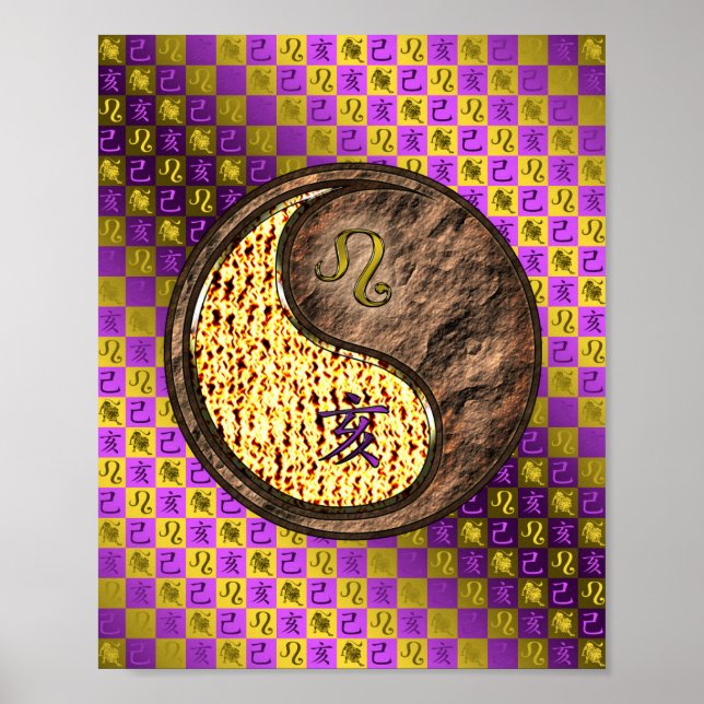 Leo & Earth Boar Poster (Vorne)