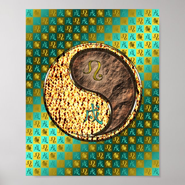 Leo & Earth Dog Poster (Vorne)