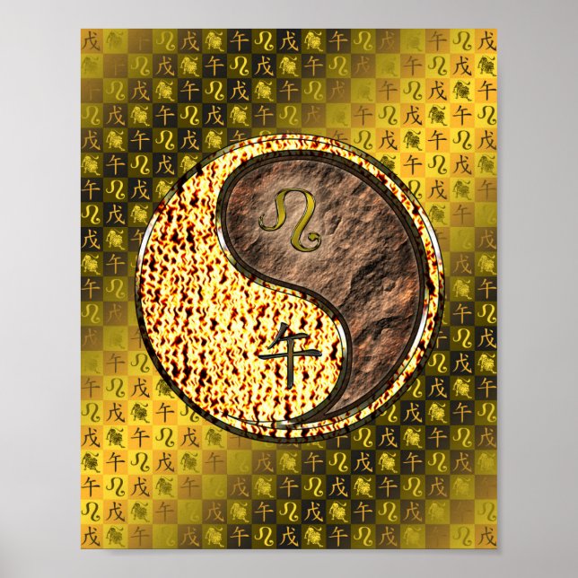 Leo & Earth Horse Poster (Vorne)