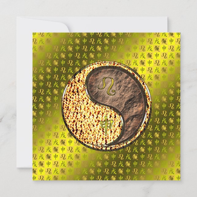 Leo & Earth Monkey Karte (Vorderseite)