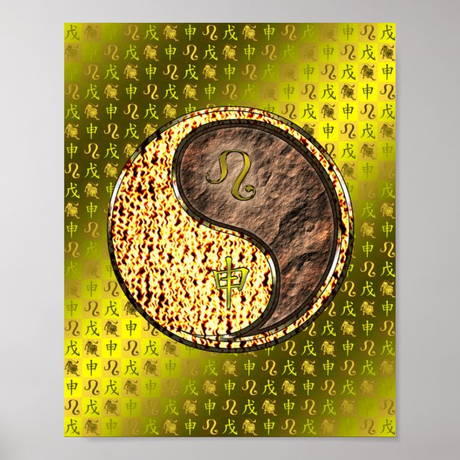 Leo & Earth Monkey Poster (Vorne)