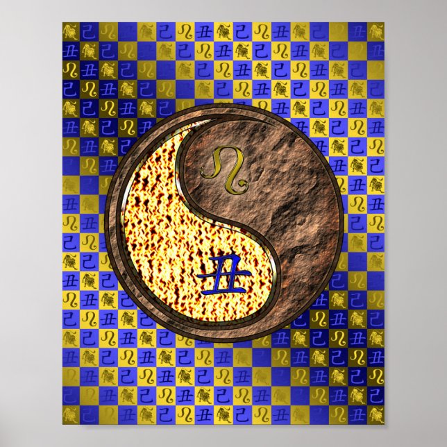 Leo & Earth Ox Poster (Vorne)