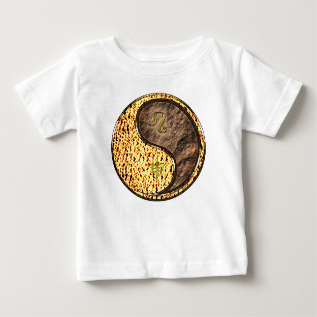 Leo & Erd-Affe Baby T-shirt (Vorderseite)