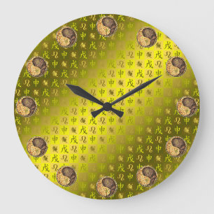 Leo & Erd-Affe Große Wanduhr