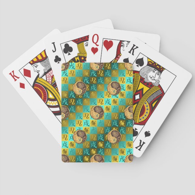 Leo & Erdhund Spielkarten (Rückseite)