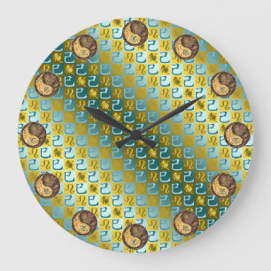 Leo & Erdlange Große Wanduhr
