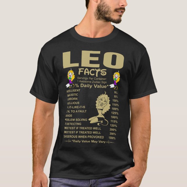 Leo Facts Tshirt (Vorderseite)