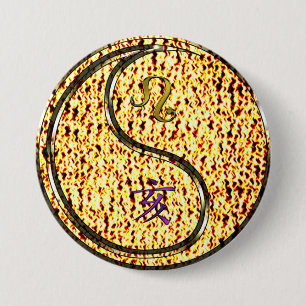 Leo & Feuer-Eber Button