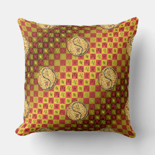 Leo & Feuer Tiger Kissen