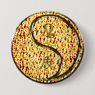 Leo & Feuerdrache Button