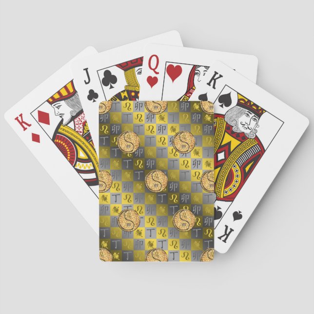 Leo & Feuerkaninchen Spielkarten (Rückseite)