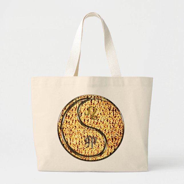 Leo & Fire Rabbit Jumbo Stoffbeutel (Vorne)