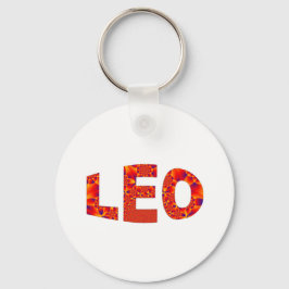 Leo - Firey Orange Yellow Blue Schlüsselanhänger