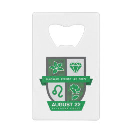 Leo Geburtstags-Emblem™ für 1.-22. August Geldbeutel Flaschenöffner