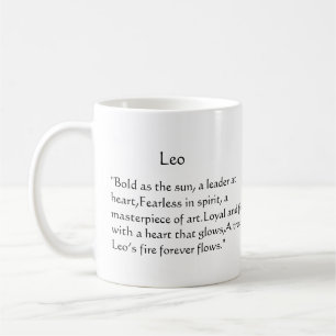 Leo Geburtstagsgeschenk Idee zodiakisches Shirt Kaffeetasse