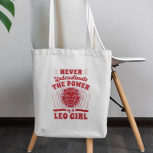 Leo Girl Quote Tragetasche