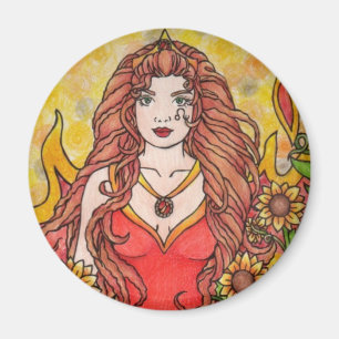 Leo Goddess Magnet