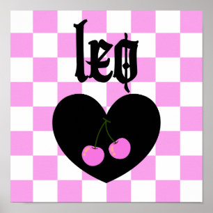 Leo-Gotik-Ästhetik-Karo-Kirsch-Kunst Poster