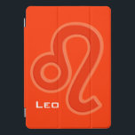 Leo-Grafik-Feuerzeichen zodiac hell orange rot iPad Pro Cover<br><div class="desc">Leo Feuerzeichen zodiakisch griechische Astrologie Gehäuse mit Leo Symbol in hellorangen roten Tönen. Für die geborenen zwischen dem 22. Juli - 22. August. Einzigartig entworfen von www.mylittleeden.com</div>