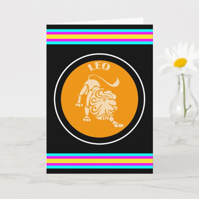 Leo Greeting Card Karte (Kleine Pflanze)