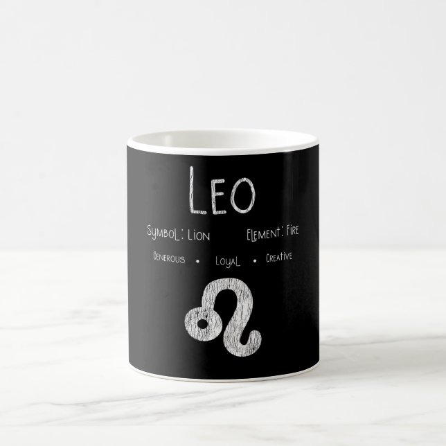 Leo Horoscope Astrologie Star Sign Geburtstagsgesc Kaffeetasse (Mittel)
