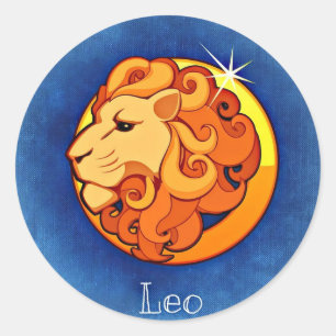 Leo Horoskop Symbol Symbol Astrologie Sticker