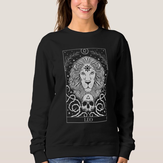 Leo Horoskop und Zodiac-Symbol Sweatshirt (Vorderseite)