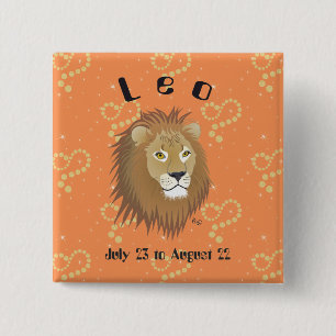Leo July 23 to August 22 Button