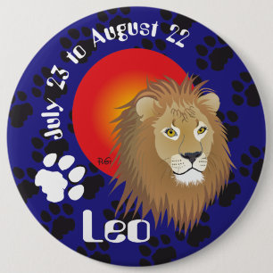 Leo July 23 to August 22 Button