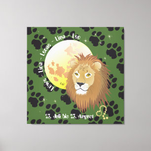 Leo July 23 to August 22 Canvas Leinwanddruck