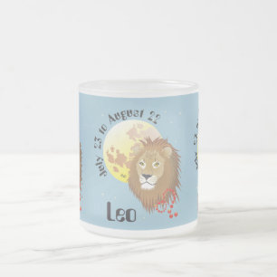 Leo July 23 to August 22 Mug Mattglastasse