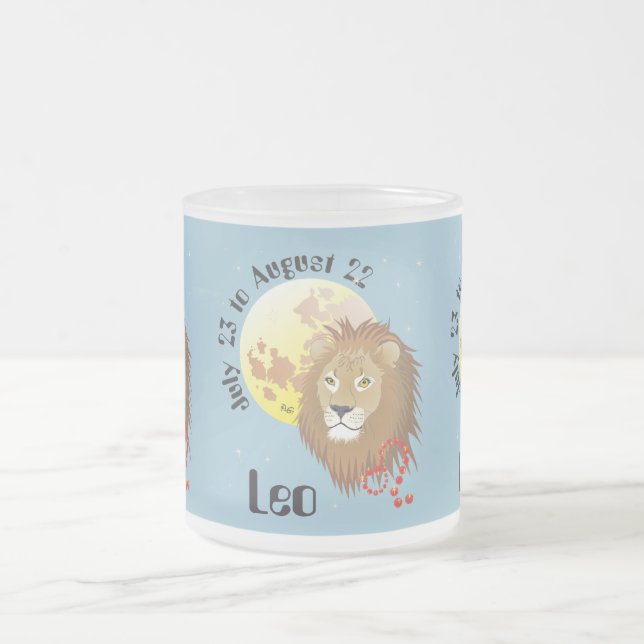 Leo July 23 to August 22 Mug Mattglastasse (Mittel)