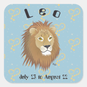 Leo July 23 to August 22 Stickers