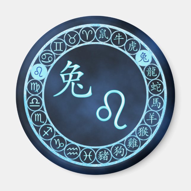 Leo/Kaninchen Magnet (Vorne)