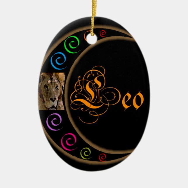 Leo Keramikornament (Vorne)