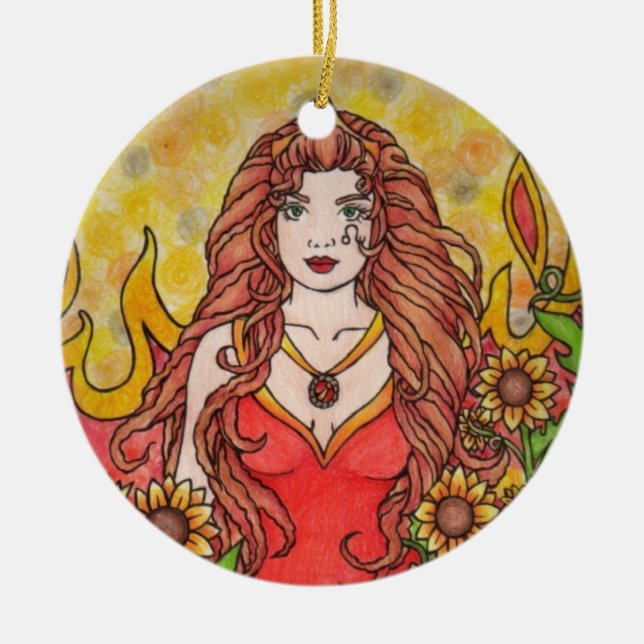 Leo Keramikornament (Vorne)