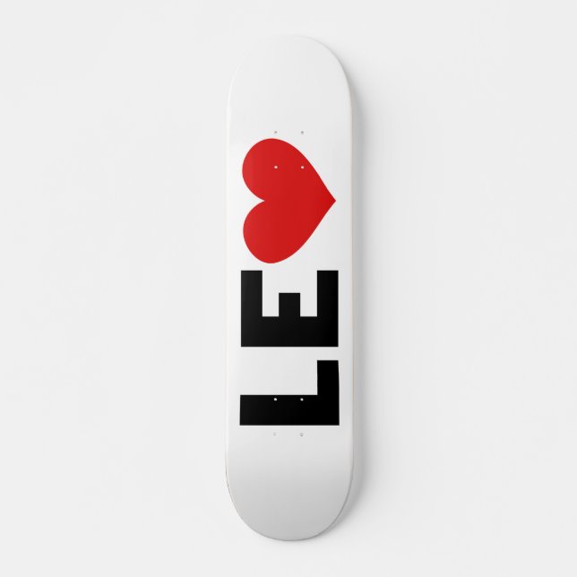Leo Liebe Skateboard (Vorne)