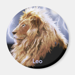 "LEO" Lion Astrologie Art Magnet