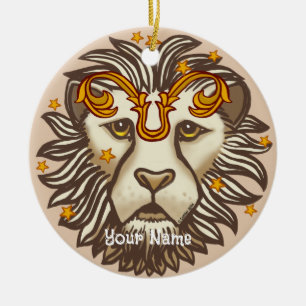 Leo Lion Birthday Zollschmuck Keramik Ornament