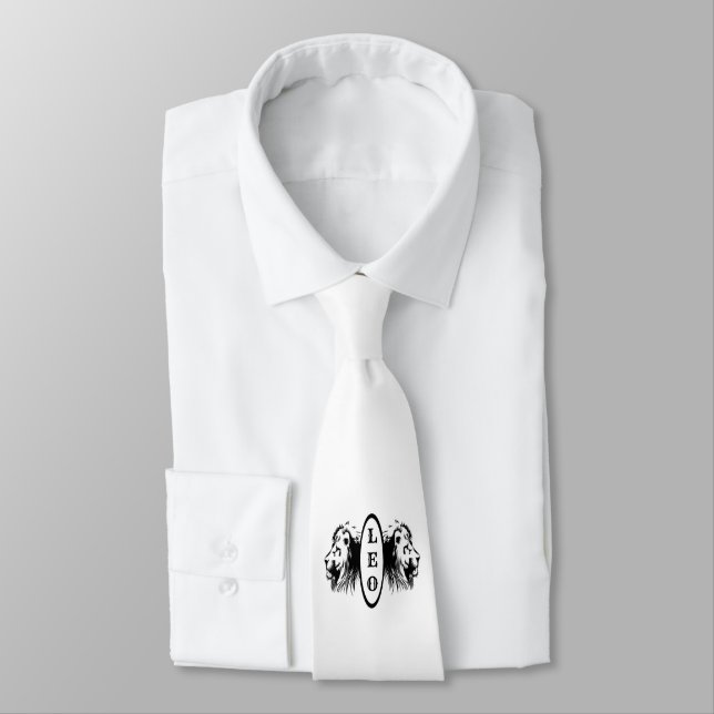 Leo Lion Bookended Zodiac Krawatte (Gebunden)