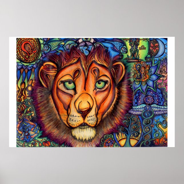 Leo Lion, Calm and Fierce Poster (Vorne)