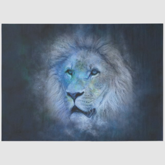 Leo Lion Decoupage Seidenpapier (Vorderseite)