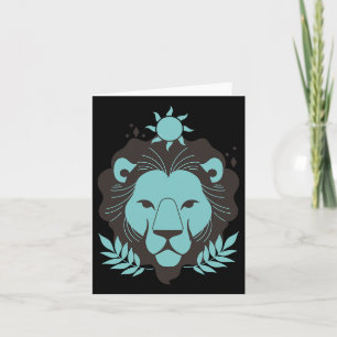 Leo Lion Halloween Zodiac Horoskop Astrologie Karte