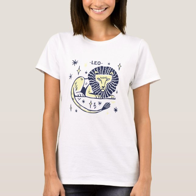 Leo Lion Horoscope T - Shirt (Vorderseite)