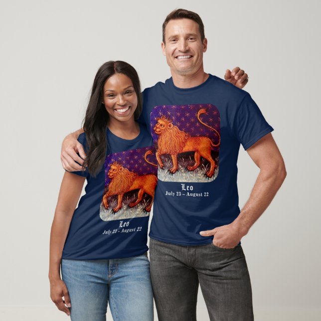 Leo Lion Zodiac Sign Horoscope Birthday Party T-Shirt (Unisex)