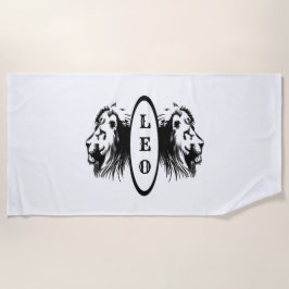 Leo Lion Zodiac Strandtuch