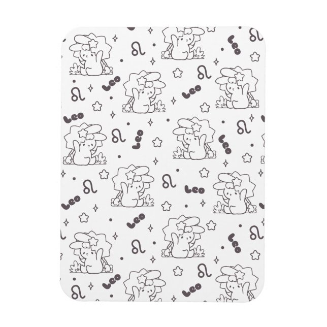 Leo Loppi Tokki Zodiac Serie Muster III Magnet (Vertikal)