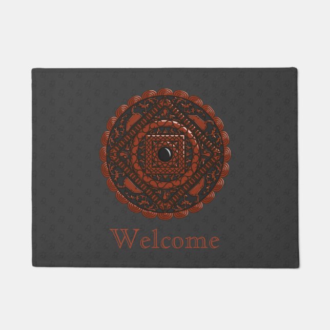 Leo Mandala Doormat Fußmatte (Vorderseite)