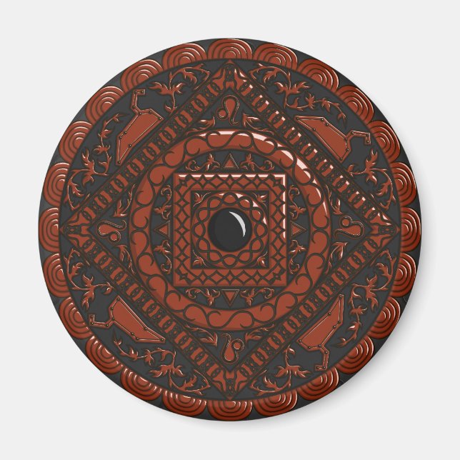Leo Mandala Magnet (Vorne)