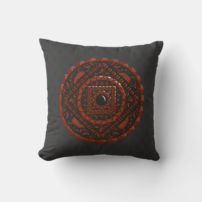 Leo Mandala Pillow Kissen (Vorderseite)